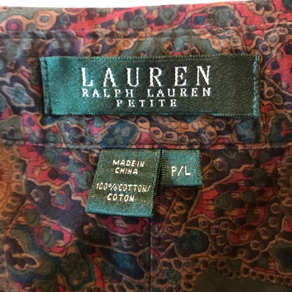 Lauren Ralph Lauren Vintage Button Front Blouse - Picture 3 of 9